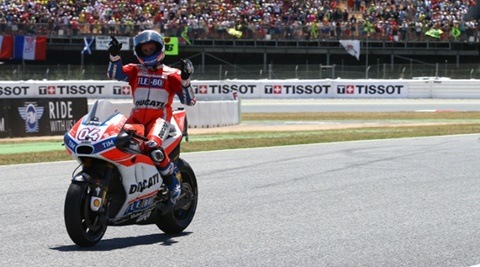 Andrea Dovizioso wins again at the 2017 Catalunya Moto GP