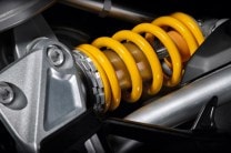 Fully adjustable front and rear suspension.