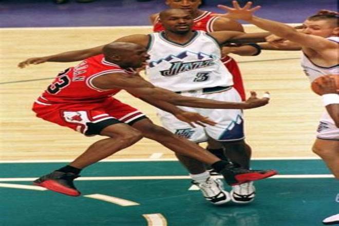 Michael Jordon, shoes, USA, Sneakers, Flu game, ESPN