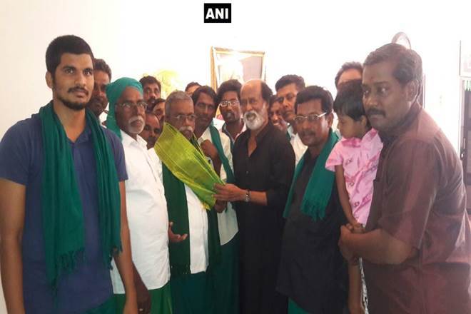 Tamil Nadu, Farmers, Tamil Nadu farmers protest, Superstar Rajinikanth, Rajnikanth, Inter-Linking Farmers Association, P Ayyakannu Tamil Nadu, Farmers, Tamil Nadu farmers protest, Superstar Rajinikanth, Rajnikanth, Inter-Linking Farmers Association, P Ayyakannu