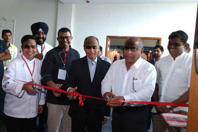 Manohar Ajgaonkar (fourth from left) inaugurating FHW Goa 2017