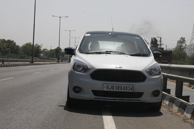 Ford Figo S: The latest addition to the Figo range is the Sports version that offers a better handling characteristic to the premium hatchback. The Ford Figo S or Sports is based on the Titanium version and is powered by the same 1.2 litre petrol and the 1.5 litre diesel engine options, mated to a 5-speed manual transmission. The car manufacturer has not improved the performance figures of the car, however, it gets reworked suspension setup along with a larger, 15-inch alloy wheel as well as wider 195/55 section tyre. This, in turn, improves the handling of the hatchback without compromising on the ride quality. Ford has also not equipped the Figo S with chrome embellishments, but gets silver accents on the side with S badging and at the rear bumper. There is a lot of black elements such as the all black honeycomb mesh grille, blacked-out wheels, ORVMs (Outside Rear View Mirrors) as well as smoked headlamps. The cabin largely remains unchanged however, minor changes include contrasting red stitching on the gear lever, seats and leather-wrapped steering wheel.