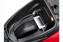 Boot light & mobile charging point with under seat storage compartment.