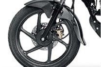 Optional front disc brake for better braking performance.