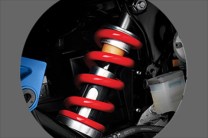 Mono suspension at the back for a smooth ride.