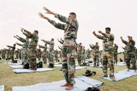 Yoga Day, Indian army,  Third International Yoga Day, Narendra Modi, Lucknow Cantonment,Yoga Day celebrations