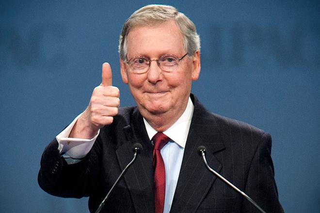 Senate Majority Leader Mitch McConnell has said he wants the legislation passed by June 30. (Reuters)