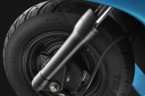 Telescopic front forks.