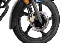 Optional front petal disc brake.