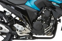 BSIV (Bharat Stage IV) compliant 250cc air-cooled engine with Blue Core techl.