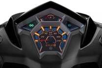 Speedometer with carbon pattern