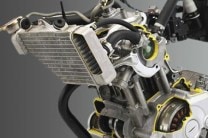 Liquid-cooled, 4-valve, SOHC, 149cc engine.