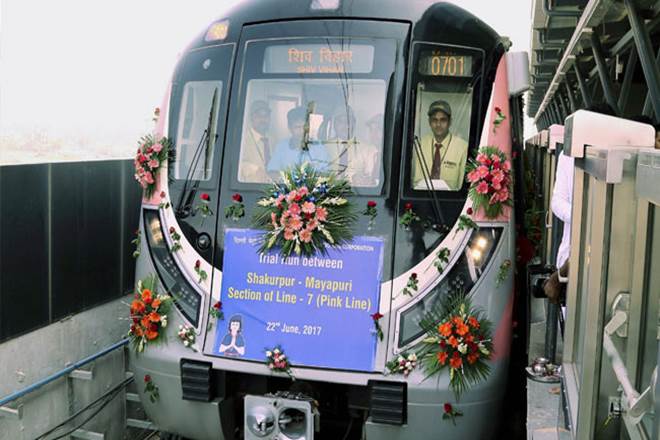 delhi metro trial run, pink line trial run, www.delhimetrorail.com, delhi metro rail new features, DMRC news