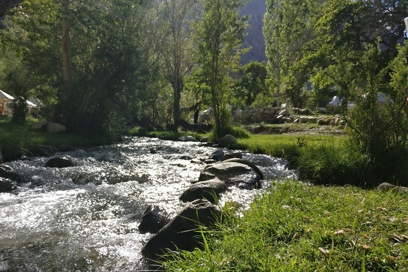If you’re in Diskit, there are camp-sites like this one with streams from the shyok river flowing through, expect no network connectivity and a chance to reconnect with your soul away from the bedlam of the city.