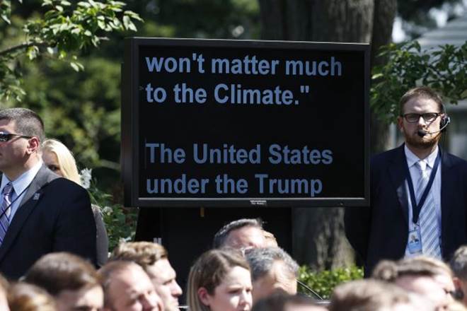 China, Xinhua, US president, Donald Trump, Trump, America, Paris climate accord