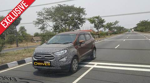 Exclusive: New 2017 Ford EcoSport facelift spied with new touchscreen, launch in late 2017