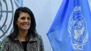 Nikki Haley, US ambassador to the United Nations, American UN ambassador, Israeli Prime Minister Benjamin Netanyahu, US President Donald Trump