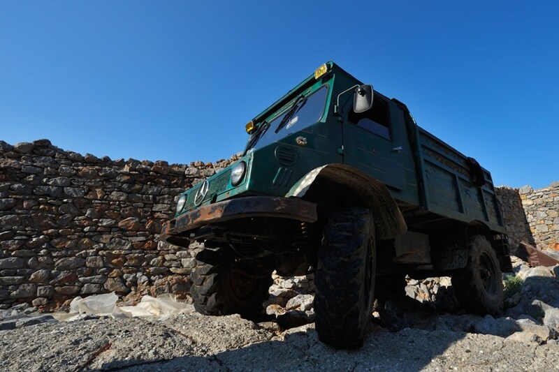 Possibly the most interesting member (automotively speaking) of the autobots, Hound, is the Mercedes-Benz Unimog Ambulance,, which has been given the paint job, armor plating and equipment of an army Humvee. The gruff commando who also doubles up as their medic, gets a vehicle to match.