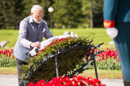 Paid homage at the Piskarovskoye Cemetery