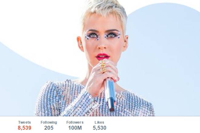 katy perry, katy perry twitter, katy perry twitter record, twitter katy perry