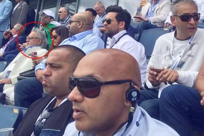 vijay mallya, vijay mallya spotted, vijay mallya spotted at edgbaston, vijay mallya spotter in birmingham, vijay mallya spotted watching india pakistan match