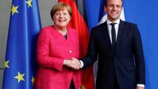 German Chancellor Angela Merkel, Angela Merkel, Merkel, French President Emmanuel Macron, Emmanuel Macron, Macron, parliamentary majority in elections