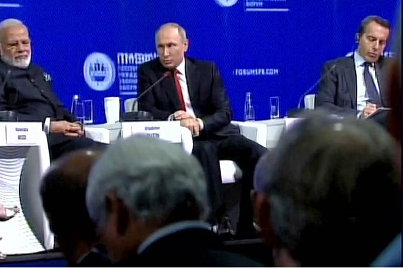 PM Narendra Modi, India, Russia, Vladimir Putin, St Petersburg, St. Petersburg International Economic Forum 2017