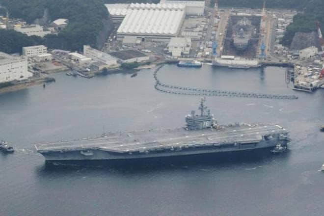 North Korea, US carriers, Sea of Japan, US official, Carl Vinson, Ronald Reagan, San Diego, North Korean firms, Russian companies North Korea, US carriers, Sea of Japan, US official, Carl Vinson, Ronald Reagan, San Diego, North Korean firms, Russian companies