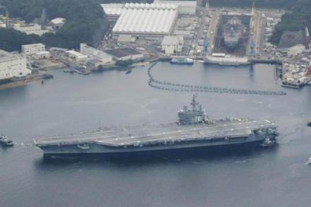 North Korea, US carriers, Sea of Japan, US official, Carl Vinson, Ronald Reagan,  San Diego,  North Korean firms, Russian companies