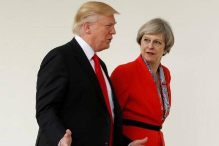 theresa may donald trump meeting