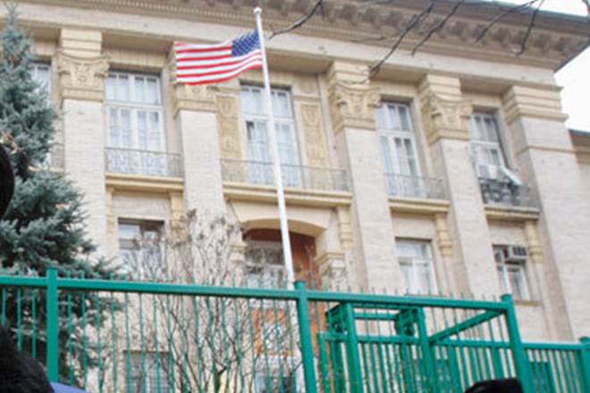 US embassy in Ukraine. (Reuters)