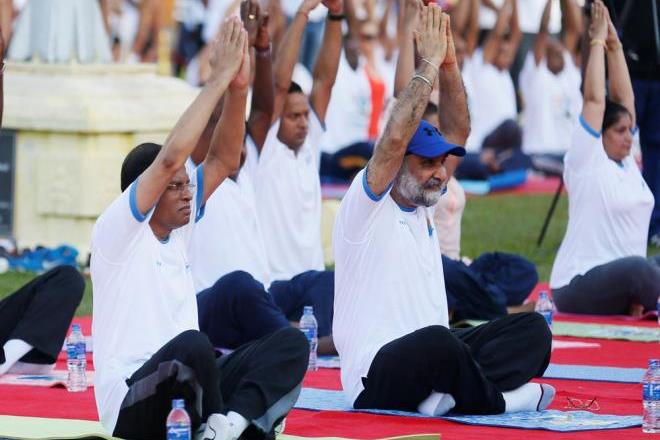 Sri Lanka President, sri lanka president Maithripala Sirisena, Maithripala Sirisena, India organised Yoga Day, Yoga Day Sri Lanka President, sri lanka president Maithripala Sirisena, Maithripala Sirisena, India organised Yoga Day, Yoga Day