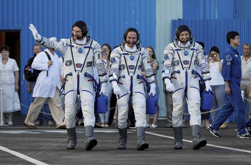Soyuz space capsule, NASA, astronauts, International Space Station, aircraft, rocket, Peggy Whitson, Jack Fischer, Bresnik, Nespoli, SpaceX, NASA pics, NASA images, Russia, Italy, US, Kazakhstan, space pics