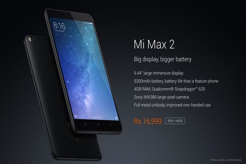 Xiaomi Mi Max 2, Xiaomi Mi Max 2 images, Xiaomi Mi Max 2 pictures, Xiaomi Mi Max, Xiaomi Mi Max 2 launch, Xiaomi Mi Max 2 India, Xiaomi Mi Max 2 Rs 16999, Xiaomi Mi Max 2 India launch, Xiaomi India, Xiaomi India launch, Xiaomi Mi Max 2 pics, Xiaomi Mi Max 2 specs, Xiaomi Mi Max 2 specifications, Xiaomi Mi Max 2 features, Xiaomi Mi Max 2 battery, Xiaomi Mi Max 2 price, Xiaomi Mi Max 2 India price, Xiaomi Mi Max 2 price in India, Xiaomi Mi Max 2 launch date, Xiaomi Mi Max 2 sale, Xiaomi Mi Max 2 RAM, Xiaomi Mi Max 2 storage, Xiaomi Mi Max 2 details, Mi Max 2 Price, Mi Max 2 specs, Mi Max 2 details, Mi Max 2 India Price, Xiaomi Mi Max 2 5300 mAh