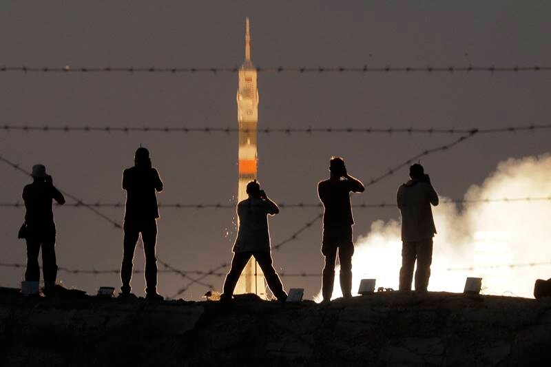 Soyuz space capsule, NASA, astronauts, International Space Station, aircraft, rocket, Peggy Whitson, Jack Fischer, Bresnik, Nespoli, SpaceX, NASA pics, NASA images, Russia, Italy, US, Kazakhstan, space pics