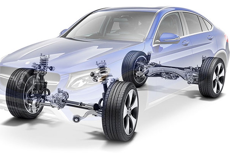 Powering 4 wheels is a modified 4Matic system which sends 69% of the power to the rear and 31% of the power to the front wheels, to ensure that the GLC43 AMG coupe will retain the signature AMG tail-happy manner.