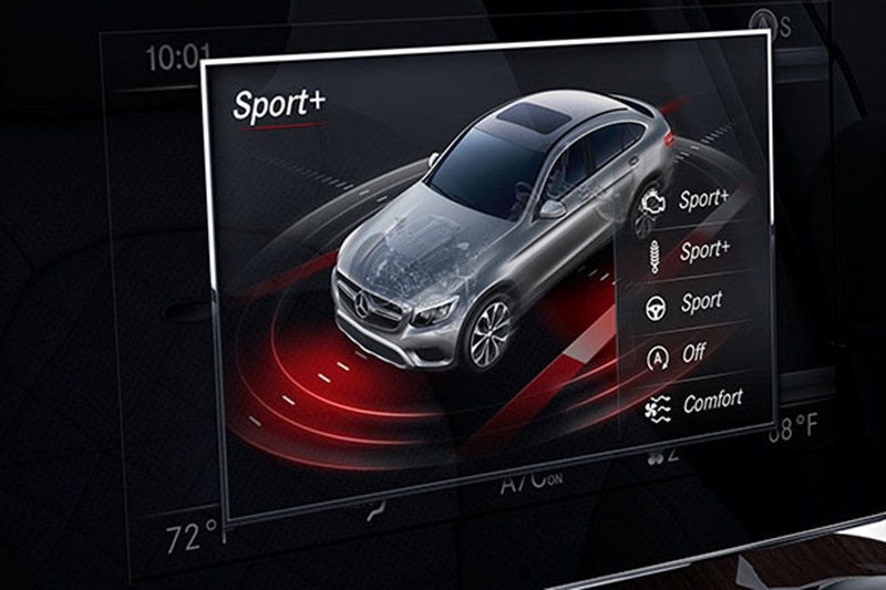 The Mercedes-AMG GLC43 coupe will have four driving modes that alter the characteristics of the car like throttle response, steering response, suspension and how the ECU maps fuel into the engine. They are Eco, Comfort, Sport, Sport Plus.