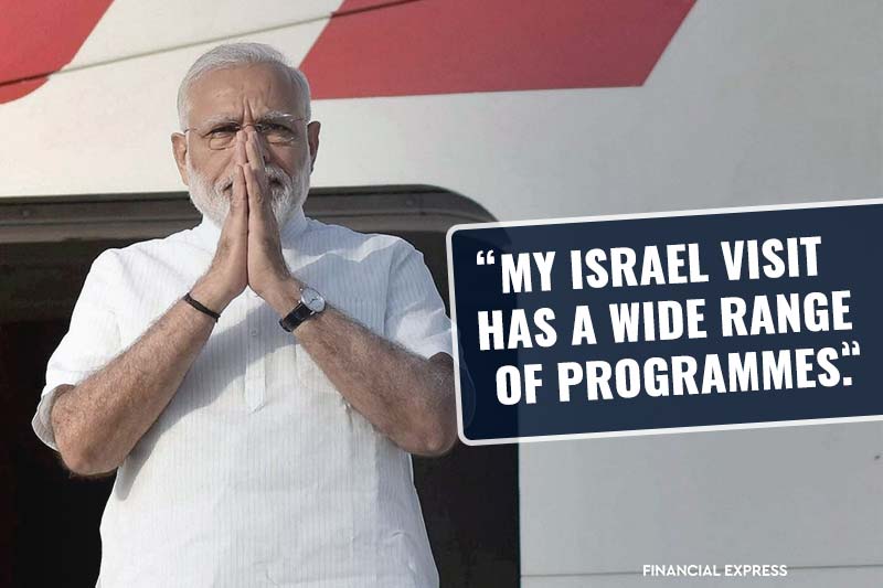 Narendra Modi Israel visit, Narendra Modi Israel visit pics, PM Modi Israel visit, Modi in Israel, Narendra Modi Israel visit news, Narendra Modi Israel visit latest images, Narendra Modi Israel visit pics, Pm Modi on three day visit to Israel, world news, india news, latest news, latest images, Modi pics, PM Modi pics