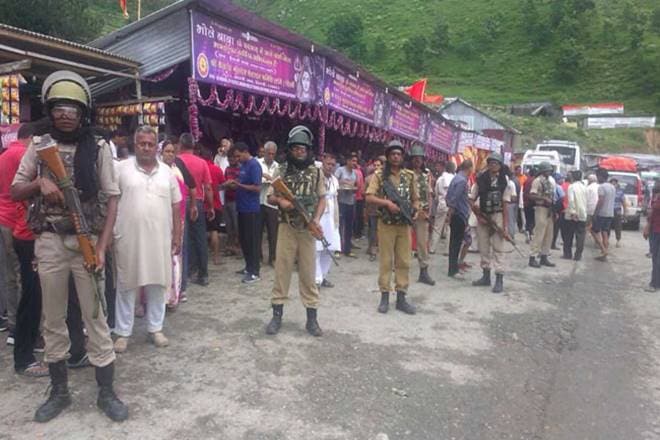 Amarnath Yatra, Amarnath, Amarnath Yatra 2017, Amarnath Shrine, Jammu, Jammu & Kashmir, Terrorism, Secuirty, Pilgrims Security, Shravan Purnima, Raksha Bandhan, Lord Shiva, J&K Police, J&K Government, Mehbooba Mufti, Burhan Wani, Burhan Wani Death Anniversary, Financial Express
