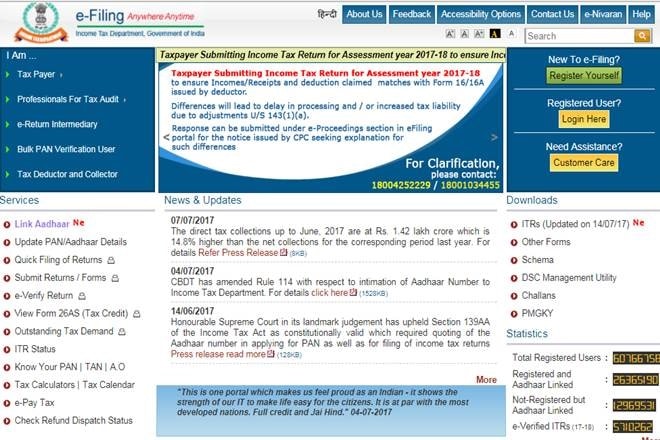 Income tax efiling verification, net banking, Aadhar OTP, EVC, income tax department, www.incometaxindiaefiling.gov.in,