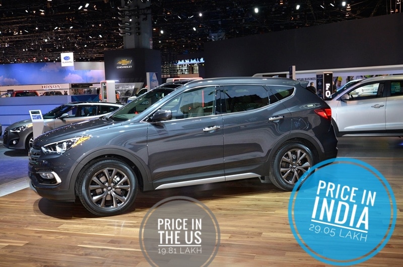 Now the Santa Fe in it’s newest iteration makes it to India as a CKD and is assembled by Hyundai in Chennai. Which really begs the question as to what justifies the 10 lakh premium. What exactly are we paying extra for ?