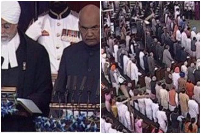 ram nath kovind, jai shri ram, bharat mata ki jai, oath taking ceremony, ram nath kovind swearing in ceremony, president of india, parliament, central hall ram nath kovind, jai shri ram, bharat mata ki jai, oath taking ceremony, ram nath kovind swearing in ceremony, president of india, parliament, central hall
