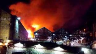 London, London fire, fire in London, London's Camden Market, fire brought under control, fire in London market, popular tourist attraction, fire damage in London, London Fire Brigade, fire under control, London fire under control