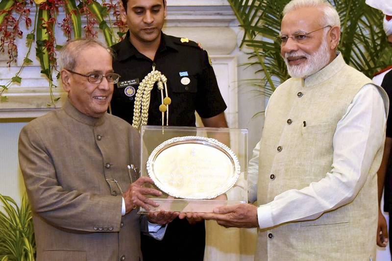 Pranab Mukherjee, president Pranab Mukherjee, farewell, Pranab Mukherjee farewell, PM Narendra Modi, Narendra Modi, farewell dinner, photos, india