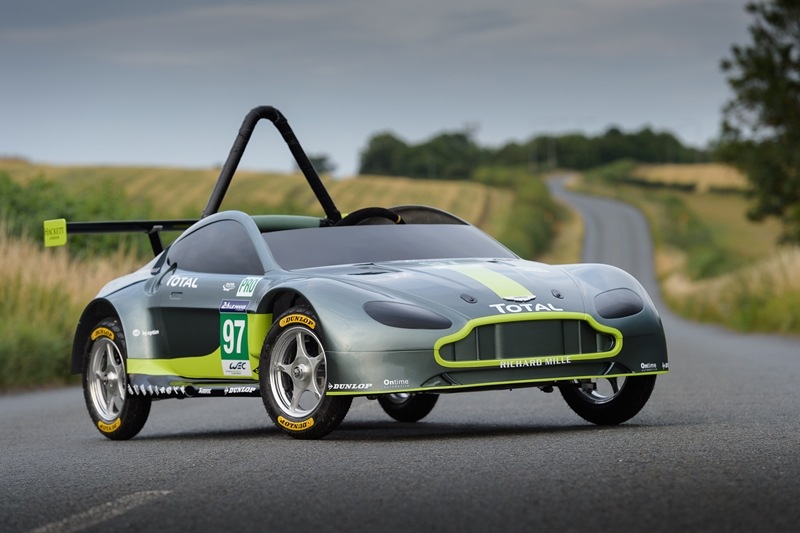 Aston Martin is set to reveal their next, err, track attack machine, a very special edition based on the V8 Vantage GTE that won the 2017 24 Hours of Le Mans. This 'very special edition' will race at this Sunday's Red Bull Soapbox Race to be held in London. Aston Martin's 24 seconds of Le Ally Pally will witness a bonkers team of the company's personnel take on all corners in a car that can fit only one person who isn't any of the winners, Darren Turner or Jonny Adam, but Alex Summers, Senior Prototype Engineer at Aston Martin who, cough, volunteered to race this British marvel.