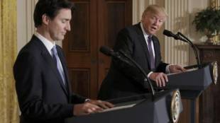 Donald Trump, US President, Justin Trudeau, Canadian President, United States, Canada, NATO, Angela Merkel, World News, International News, Financial Express
