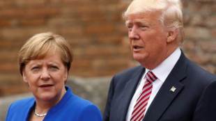 Donald Trump, German, Angela Merkel, USA, US, Hamburg, Merkel, trump