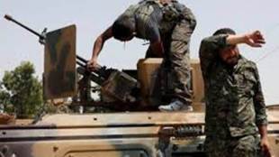 US backed fighters, Raqa, Euphrates River, Syrian city