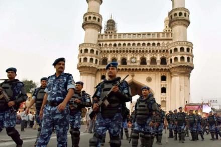 telangana, terrorism, hyderabad, terrorism in hyderabad, anti terror search operation, hyderabad apartment, anti terror squad