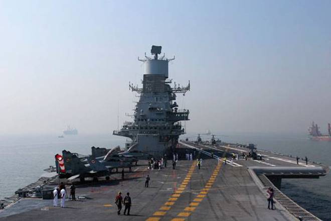 Malabar Naval Exercise, malabar exercise, malabar exercise news, malabar exercise latest news, india us japan malabar exercise, india malabar exercise, malabar exercise india, indian navy, ins vikramidtya, ins rajaji, us aircraft, sea king aircraft, vice admiral hcs bisht, bay of bengal